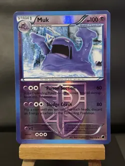 Pokemon Card Muk 46/116 Black & White Plasma Freeze Rare Reverse Holo Light Play - Image 1