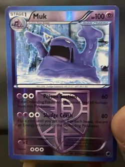 Pokemon Card Muk 46/116 Black & White Plasma Freeze Rare Reverse Holo Light Play - Image 5