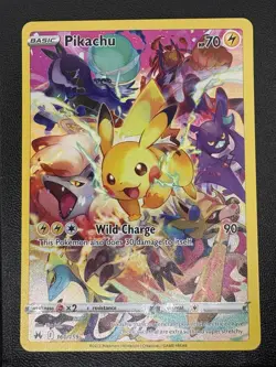 Pikachu 160/159 Crown Zenith Secret Rare Holo Full Art Card Pokémon TCG NM - Image 3