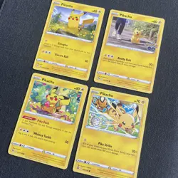 Pokémon TCG Pokemon Pikachu Card bundle (4 cards) Near Mint - Image 2