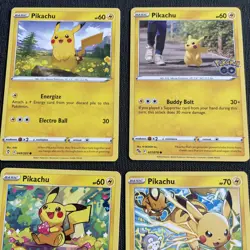 Pokémon TCG Pokemon Pikachu Card bundle (4 cards) Near Mint - Image 4
