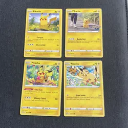 Pokémon TCG Pokemon Pikachu Card bundle (4 cards) Near Mint - Image 5