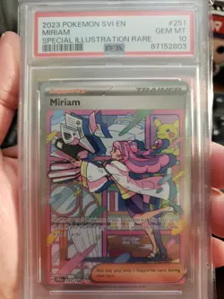 2023 Pokémon Miriam Special Illustration Rare Graded PSA 10 Trainer Card - Image 3