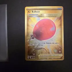 Pokemon TCG Sword & Shield Base Air Balloon Card 213/202 Secret Rare Gold NM 🔥 - Image 1