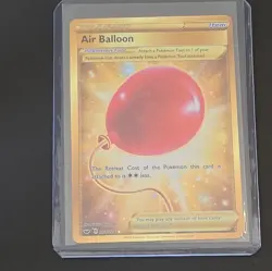 Pokemon TCG Sword & Shield Base Air Balloon Card 213/202 Secret Rare Gold NM 🔥 - Image 3