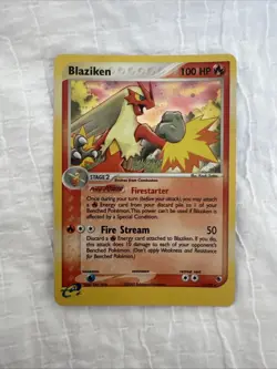 Pokémon TCG Blaziken Holo Ruby and Sapphire Card 3/109 - Image 13