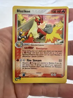 Pokémon TCG Blaziken Holo Ruby and Sapphire Card 3/109 - Image 3
