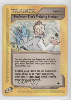 Professor Elm's Training Method Pokemon e-Card Series Expedition #148 2002 fm0 - Image 1