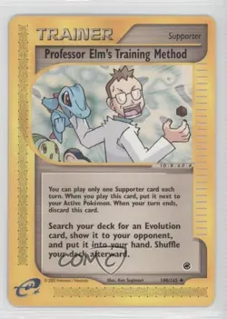 Professor Elm's Training Method Pokemon e-Card Series Expedition #148 2002 fm0 - Image 4