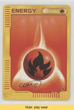 Fire Energy Pokemon e-Card Series Expedition #161 2002 READ 01ba - Image 1