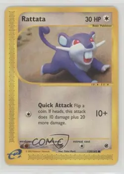 Rattata Pokemon e-Card Series Expedition #128 2002 10a3 - Image 1
