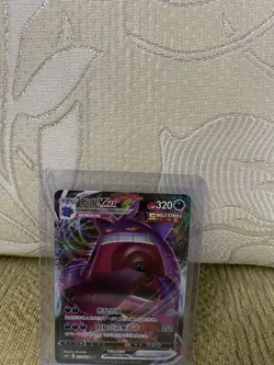 Pokemon TCG S-Chinese Card 073/132 Sword & Shield Gengar VMAX Holo Full Art Mint - Image 3