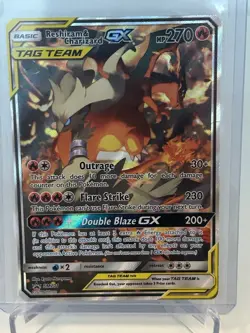 Pokémon TCG Reshiram & Charizard GX SM201 Sm Promo LP - Image 2