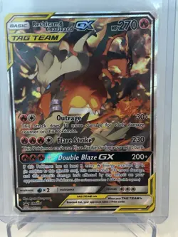 Pokémon TCG Reshiram & Charizard GX SM201 Sm Promo LP - Image 6