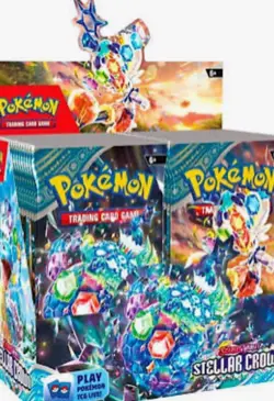 Pokemon TCG Stellar Crown Booster Box Factory Sealed - Image 2