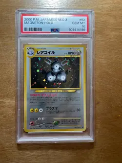 2000 Pokemon TCG Japanese Neo 3 Magneton Holo - PSA 10 - Image 1