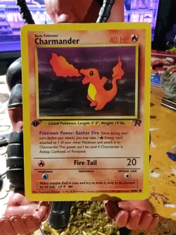 1st Edition Charmander 50/82 Team Rocket Set Rare Vintage Pokemon Card - Mint - Image 1