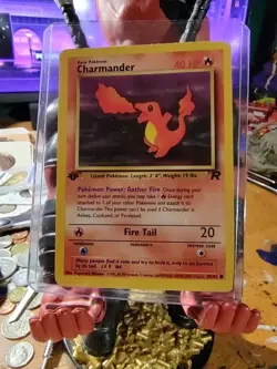 1st Edition Charmander 50/82 Team Rocket Set Rare Vintage Pokemon Card - Mint - Image 11