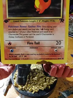 1st Edition Charmander 50/82 Team Rocket Set Rare Vintage Pokemon Card - Mint - Image 14