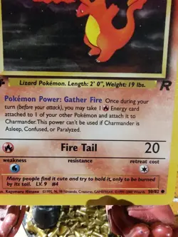 1st Edition Charmander 50/82 Team Rocket Set Rare Vintage Pokemon Card - Mint - Image 6