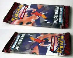 2009 POKEMON TCG PLATINUM SUPREME VICTORS GARCHOMP ARTWORK SEALED BOOSTER PACK ! - Image 6