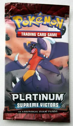 2009 POKEMON TCG PLATINUM SUPREME VICTORS GARCHOMP ARTWORK SEALED BOOSTER PACK ! - Image 7