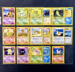 1999-2000 Pokemon BASE SET 4TH PRINT Edition NEAR COMPLETE Non Holo COMMON Cards - Image 8