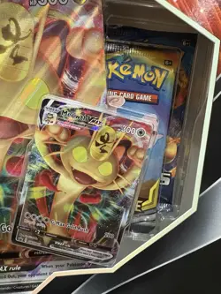 Pokemon TCG Meowth VMAX Special Collection Box - 4 Booster Evolutions Cosmic New - Image 3