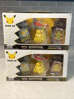 Lot of 2x Pokémon TCG Celebrations Premium Figure Collection Pikachu VMAX Boxes - Image 14
