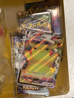Lot of 2x Pokémon TCG Celebrations Premium Figure Collection Pikachu VMAX Boxes - Image 2