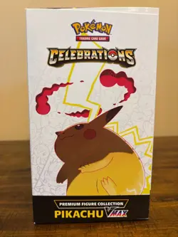 Pokémon TCG: Celebrations Premium Figure Collection Pikachu VMAX Box - SEALED - Image 2