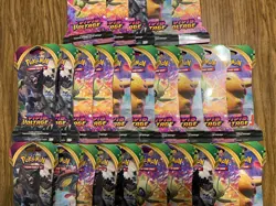 25 Vivid Voltage Booster Packs (Sleeved) Pokemon TCG Sword & Shield Box SWSH4 - Image 3