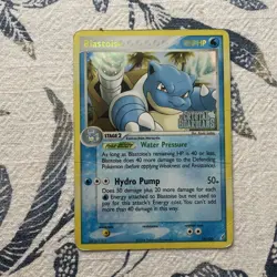 Blastoise 14/100 Pokemon Crystal Guardians Reverse Holo Promo Rare TCG LP - Image 1