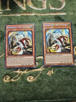 Yugioh 2x Kaibaman The Legend 1st Edition Secret Rare DUAD - Image 1