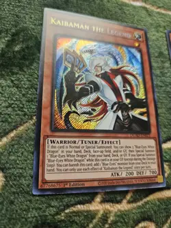 Yugioh 2x Kaibaman The Legend 1st Edition Secret Rare DUAD - Image 2