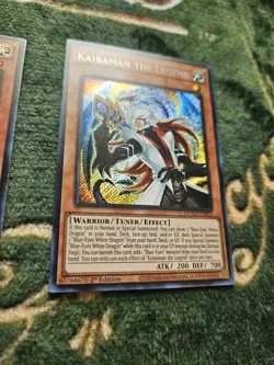 Yugioh 2x Kaibaman The Legend 1st Edition Secret Rare DUAD - Image 3
