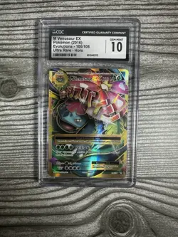 CGC 10 GEM MINT M Venusaur EX 100/108 Full Art Ultra Rare XY Evolutions Pokemon - Image 1