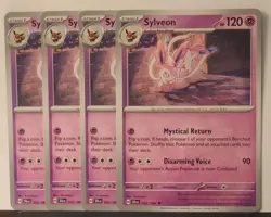 Pokemon TCG Shrouded Fable Sylveon 022/064 x4 Playset - Image 1