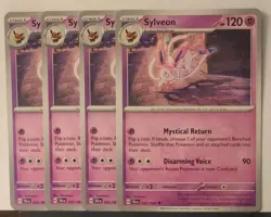 Pokemon TCG Shrouded Fable Sylveon 022/064 x4 Playset - Image 2
