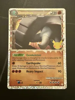 Pokémon TCG Donphan Celebrations: Classic Collection 107/123 Holo Ultra Rare - Image 3