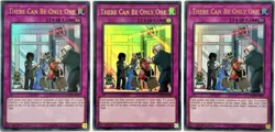 3 x DUDE-EN053 There Can Be Only One - Ultra Rare 1st Ed Lightly Played YuGiOh - Image 1