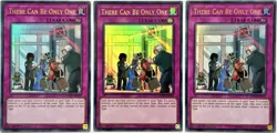 3 x DUDE-EN053 There Can Be Only One - Ultra Rare 1st Ed Lightly Played YuGiOh - Image 4