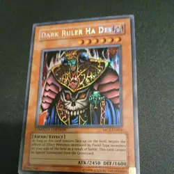 Yugioh Dark Ruler Ha Des Secret Rare MC1-EN006  Limited Edition LP - Image 2