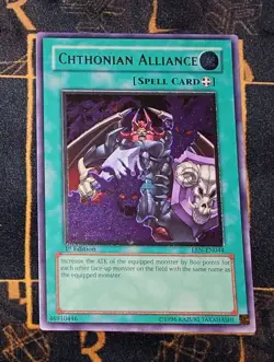 YUGIOH Chthonian Alliance (EEN-EN044) Ultimate Rare 1st Edition Excellent - Image 1