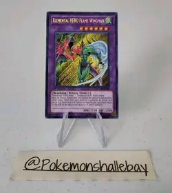 Elemental Hero Flame Wingman LCGX-EN045 *NM* 1st Edition Secret Rare Yugioh Card - Image 1
