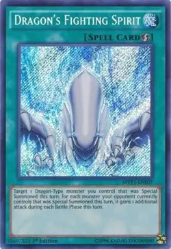 Dragon's Fighting Spirit - MVP1-ENS07 - Secret Rare - 1st Edition NM YuGiOh!  Yu - Image 2