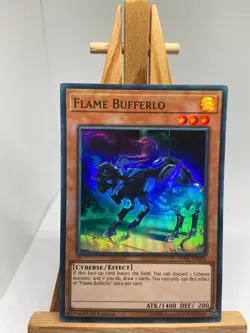 Flame Bufferlo - Super Rare 1st Edition SDPL-EN004 - LP - YuGiOh - Image 3