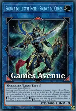 Yu-Gi-Oh! Soldier of the Black Chandelier - Soldier of Chaos BLC1-FR002 VF/SECRET - Image 1