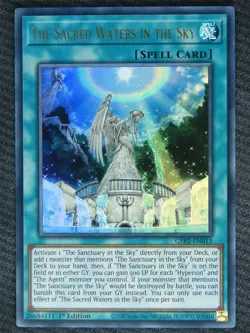 The Sacred Waters In The Sky GFP2 Ultra Rare - 1st ed - Yugioh Card #80P - Image 2