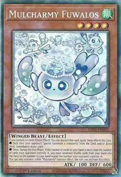 Collector's Rare Card: RA04-EN050 Mulcharmy Fuwalos 1st Edition Mint Yugioh Card - Image 1